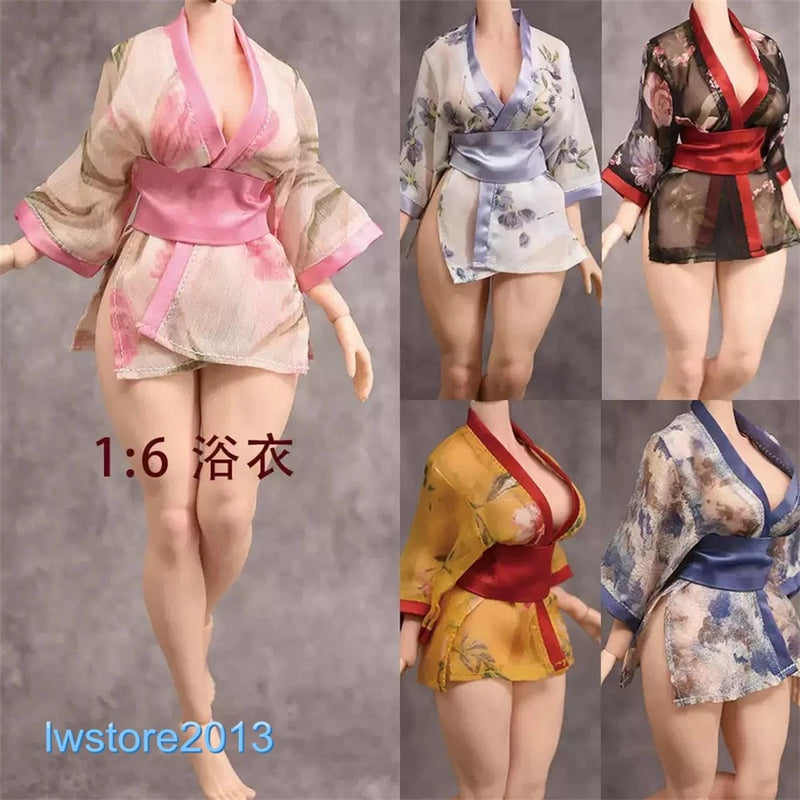 1:6 Bathrobe Yukata Clothes Model For 12" Female PH TBL JO LD Figure Body Toys Model