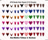 1/12 Scale Waterslide Decals Nude Figure Colorful Details for (6 in) Figures Model
