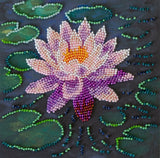 Flower Water lily Bead Embroidery Kit ?C DIY Beaded Home Decor Wall Art Model