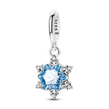 MULA Original 925 Sterling Silver Charm Sparkling Snowflake fit Women Bracelet Charms