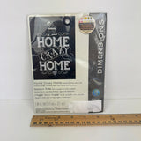 Dimensions Counted Cross Stitch Kit Home Crazy Home Funny 5x7 Black White Decor Model