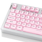 Crystal Jelly Keycaps Pink Translucent Fits 61/68/84/87/98/100 MX Keyboard Model