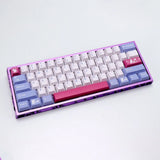 Cherry Profile Tuzi Purple Pink White Dyesubs PBT Keycap Set - 143 Keys Model