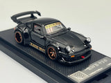 RWB 930 Porsche 911 Black and Gold with opening doors and engine FG 1/64 scale Model
