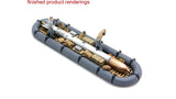 3D printing 1:144 Kriegsmarine Type VIIC U-boat Supply Inflatable Boat Unpainted Model