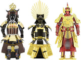 Fascinations Metal Earth SAMURAI, JAPANESE TOYOTOMI & CHINESE Armor Model Kits Model