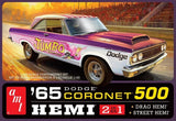 AMT 1:25 Scale Model 1965 Dodge Coronet 500 Hemi (Drag or Street) AMT1499 Model