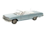 1963 Chevrolet Impala SS Convertible Blue Diecast 1:24 Scale Model Welly 22434BL Model