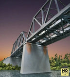 Walthers 933-4552 HO Double-Track Railroad Bridge Concrete Piers (Kit - 2/Pkg) Model