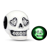 Pandora Glow-in-the-dark Sparkling Skull Charm Charms
