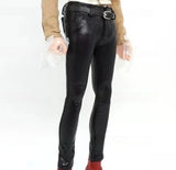 1/6 Female Leather Pants  Trousers Model Fits for 12'' Action Figure Soldier Model