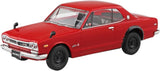 AOSHIMA 1/32 Rakupla Snap Kit No.16-RD Nissan C10 Skyline 2000GT-R Red Model