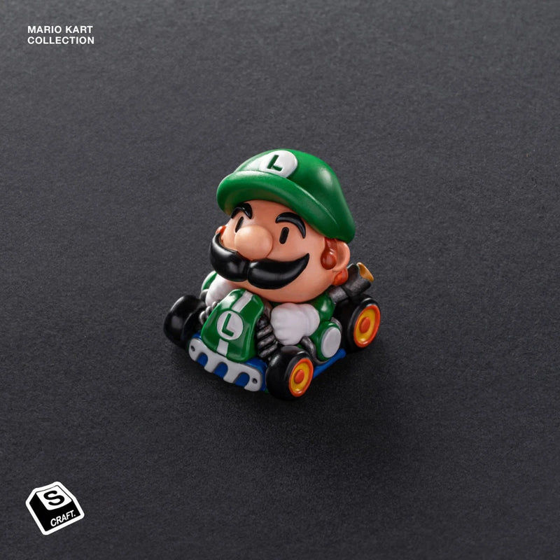 S-Craft Mario Kart Artisan Keycap Luigi Hand-Painted Cherry MX Model