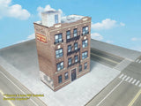 Z Scale Building / Apartment -  PRE-CUT Card Stock (PAPER) Kit  FA1Z Model