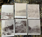 GROUP OF SIX EARLY SKAGWAY ALASKA BOARD PHOTOS GOLD RUSH TOTEM Model