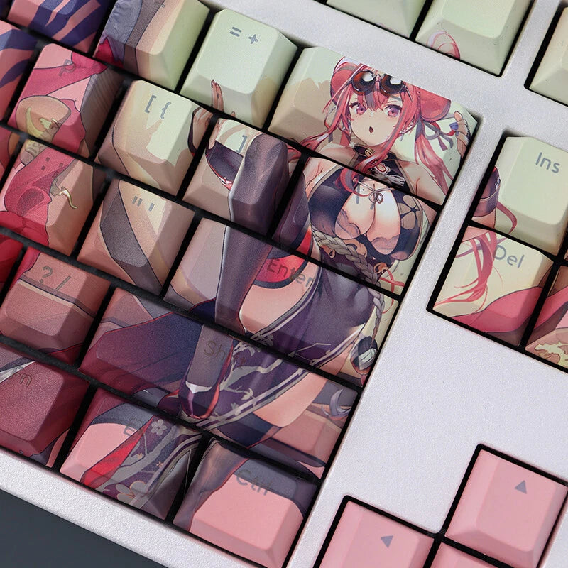 USS Bremerton Azur Lane Game Transparent Keycap Set PBT for Cherry MX Mechanical Model