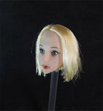 1:6 Scale Model Cute Expression Female  Short hair  Little Lolita Head Carving Model
