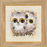 Riolis counted cross stitch Kit Little Owls, DIY Model