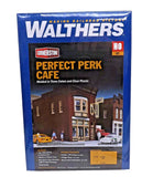 Perfect Perk Cafe Building Kit HO Scale Model Railroad 933-3468 Walthers Model