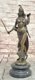 Art Deco Milo Bronze Roman Warrior Figurine Executive Display Sculpture Model