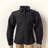 1/6 Scale Soldiers Clothes Black  Male Shirt Clothes Model F 12
