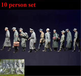 1/35 Scale WWII German POW / Surrendered Soldiers ?C 10 Resin Figure Set Model