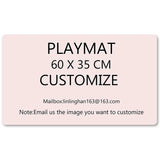 Board Game TCG Playmat Custom Picture With Card Zones Trading Card Game Playmat Model