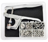 40 Set Pearl Snaps Fastener Pliers Press Tool Kit Snap Buttons DIY Sewing Model