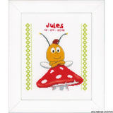 Vervaco cross stitch kit counted "Willy on fly", DIY Model