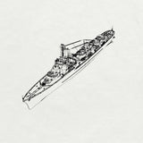 SSC240 1/700 Model Kit French Mogador-class Mogador Destroyer (1940) Water Line Model