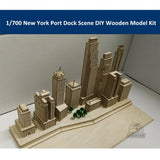 1/700 Scale New York Harbor Port Dock Scene DIY Wooden Assembly Model Kit CY701 Model