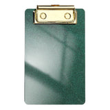 Acrylic Clip Boards, 6.02 x 3.94" Green for Restaurant Shop Note Model