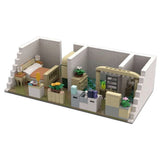 MOC: Bedroom with Bathroom Building Toys Kits for Collection 645 Pieces DIY Model