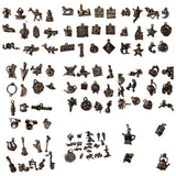 100 Piece Lot Mixed Theme Metal Charms Very Good Condition Charms