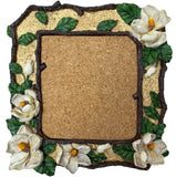 Vtg Ornate Magnolia Wall Mount Cork Board Message Board Pic Frame 11x11 /6x6? Model