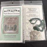 Little Leaf Elizabeth's Designs Night Before Christmas Cross Stitch Floss Charm Model