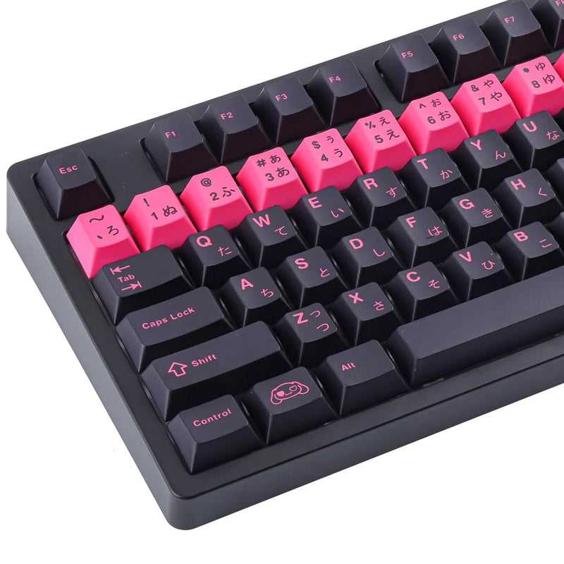 Japanese Keycaps - Retro Cherry Profile 132 Key caps Keyboard Model