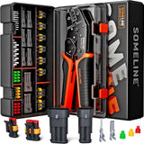 Waterproof Crimping Tool Kit with 2/3 Pin Connectors for Automotive & DIY Wiring Model