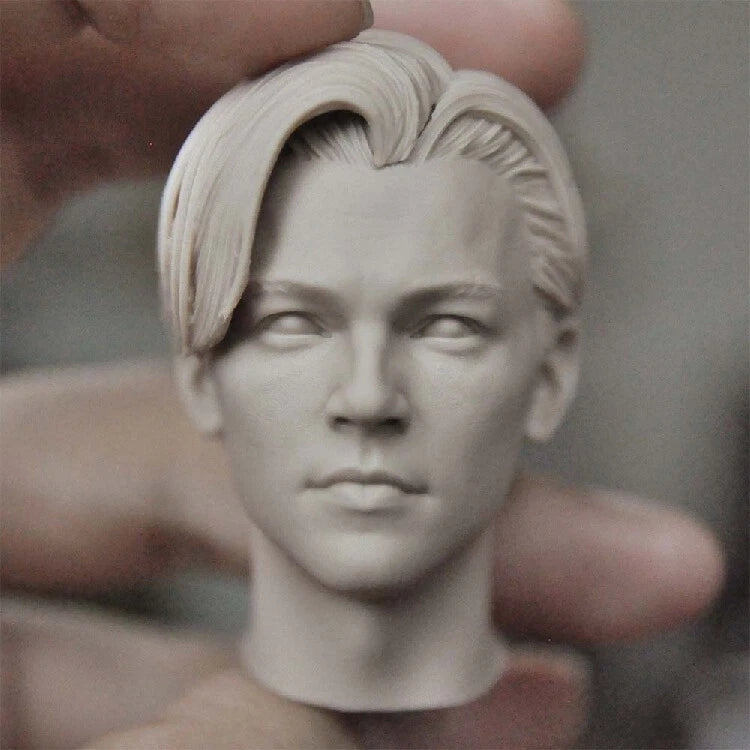 1/6 Scale Unpainted Custom Young Jack Head Carving Sculpt Model Toys Model