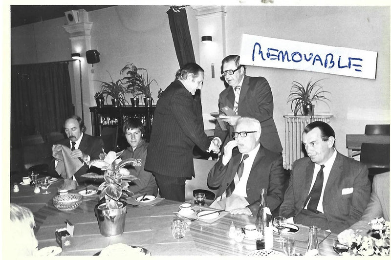 Vintage Photo Men Milk Marketing Board Dinner Function Gt Malvern Milk Race 1975 Model
