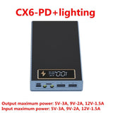 USB 6x18650 Battery Case LCD Display Power Bank DIY Kit  Cell Phone Charger Box Model