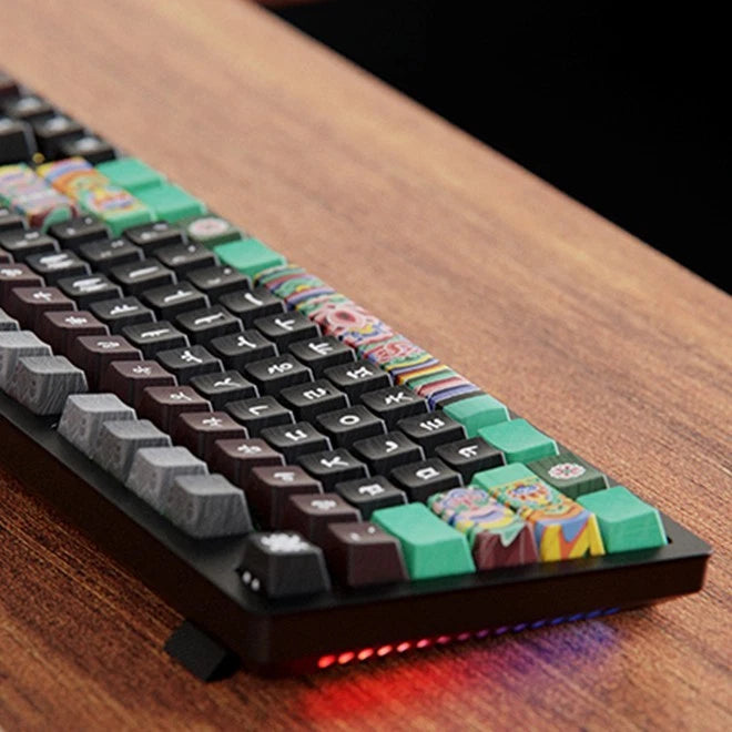 Korea National Museum Dancheong Mechanical Keyboard Wired Black Traditional Art Model