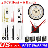 4PCS Wall Quartz Clock Movement Mechanism Replacement Repair Tool Parts DIY Kit Model