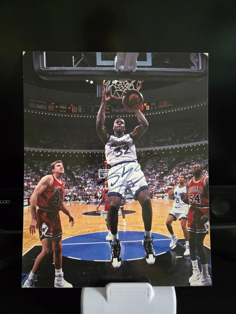 Shaquille O'neal Orlando Magic Signed 8x10 Photo Score Board Cert. Model