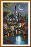 Creative ??ross Stitch Embroidery Kit "Lunar landscape" Nova Sloboda Model