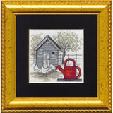 Permin counted cross stitch kit "Watering can", 11x11cm, DIY, 14-8414 Model