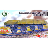 UMT 614 Plastic model kit Scale 1:72 Biaxial 20 ton platform - Ukraine models Model