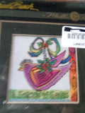 LAUREL BURCH MILL HILL CHRISTMAS PURPLE DOVE BEADED CROSS STITCH KIT #LB30-2012 Model
