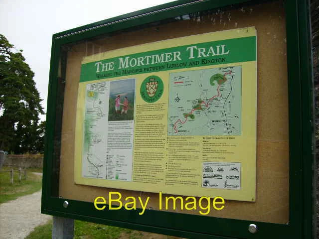 Photo 6x4 Mortimer Trail information board and track Ludlow This is the s c2006 Model
