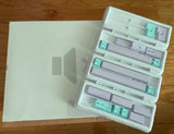 GMK Muted R2 - Base + Cyan & Purple Accents Kit Keycaps Model